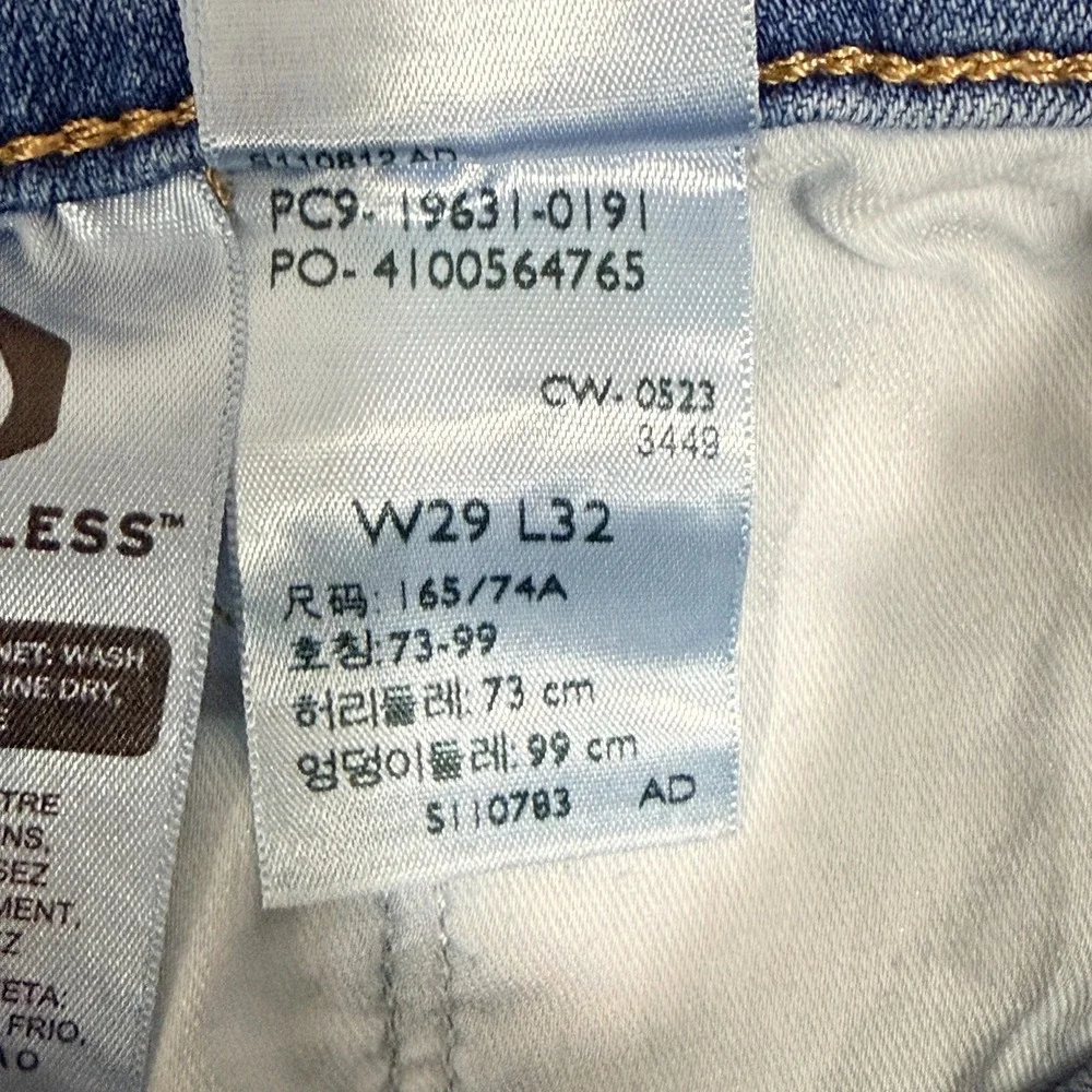 Levi's‎ 314 Shaping Straight Women's Jeans W29 L32 Blue Mid Rise Stretch Denim